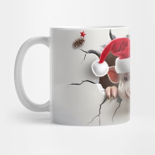 3D Christmas Mug Wrap Sublimation Mug